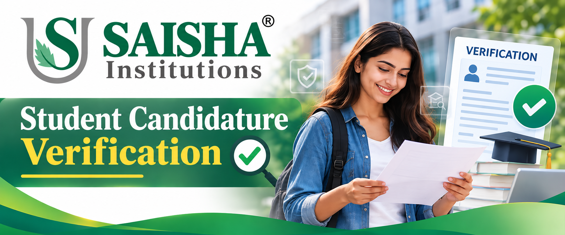 Saisha Institutions - Student Candidature Verification